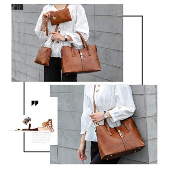 FREE SHIPPING - PURSE SET 3 PIECE RED - Picture 3 of 4